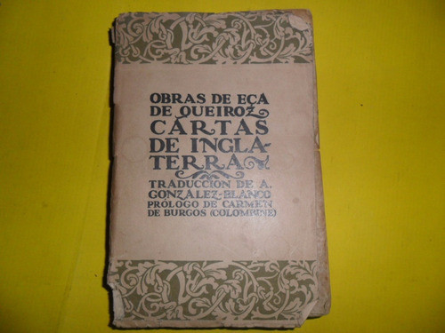 Obra De Eca Queiroz Cartas De Inglaterra Colombine 0