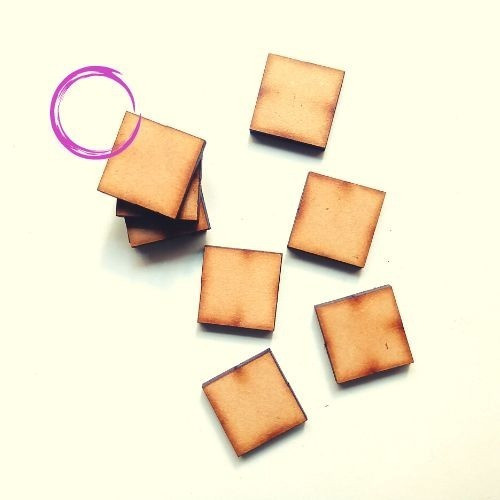 Cuadrado Fibrofacil Mdf 20cm X 20 Unidades 0