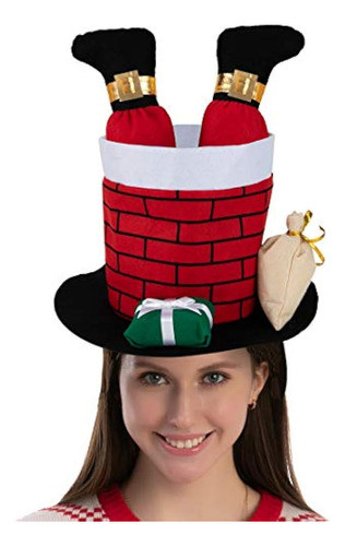 Joyin Christmas Santa Chimney Hat Divertido Para Fiestas Lin 0