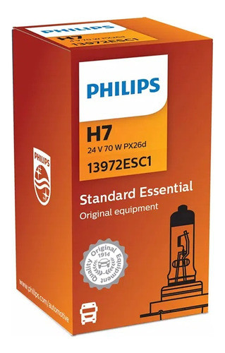 Lâmpada Halógena Farol H7 24v Standard Essential Philips 0