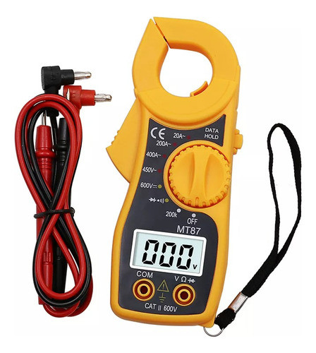 Alicate Amperimetro Com Ponta De Prova Estojo E Bateria 0