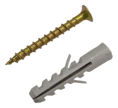 Tarugo N° 8 Sin Tope + Tornillo Fix 5 X 45 X 100 Unidades 0