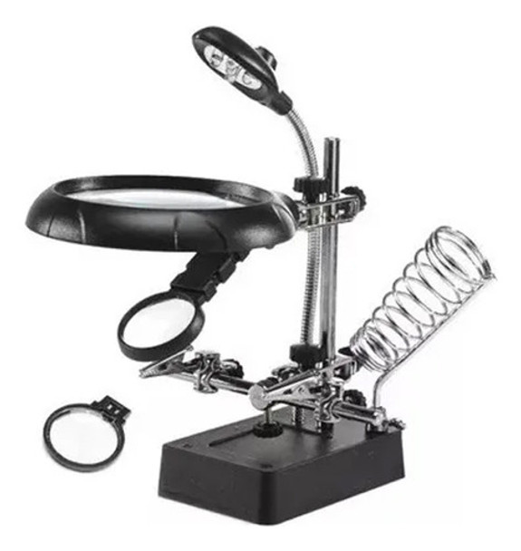 Lupa De Mesa Con Luz Led Para Trabajos De Precisión 0