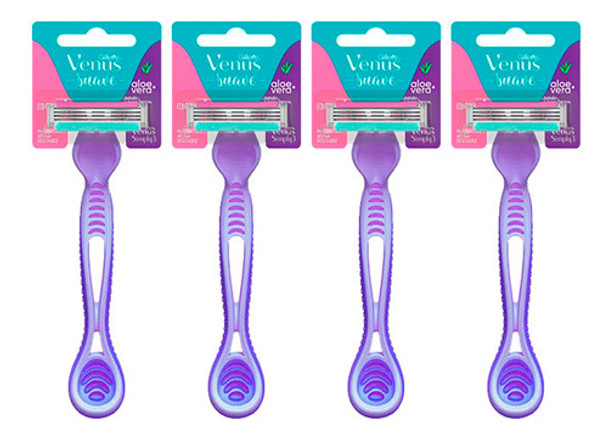 Gillette Venus Suave Aloe Máquinas Afeitar Descartables X4 0
