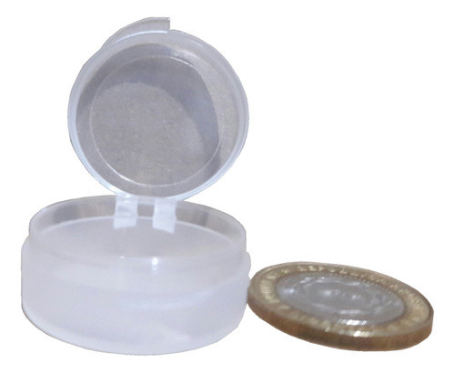 100 Estuches Cilíndricos 4 Cm3 De Plástico 0