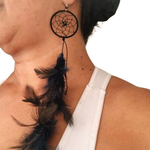 Kit 12 Brincos De Penas Filtro Dos Sonhos Feminino Atacado 0