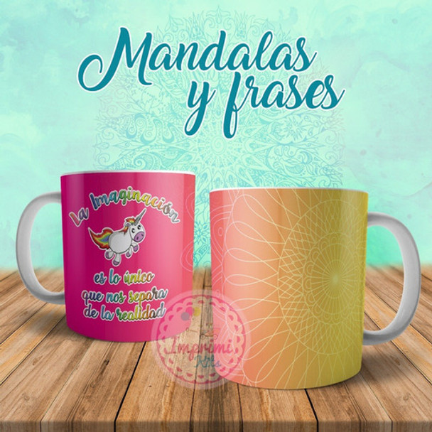 Plantillas Para Sublimar Tazas Mandalas Y Frases Sublimación 0