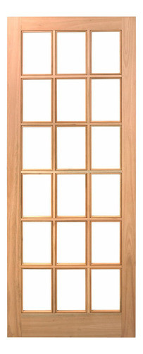 Folha De Porta Maciça 210x60cm Eucalipto Pm14 Estilo Wt 0