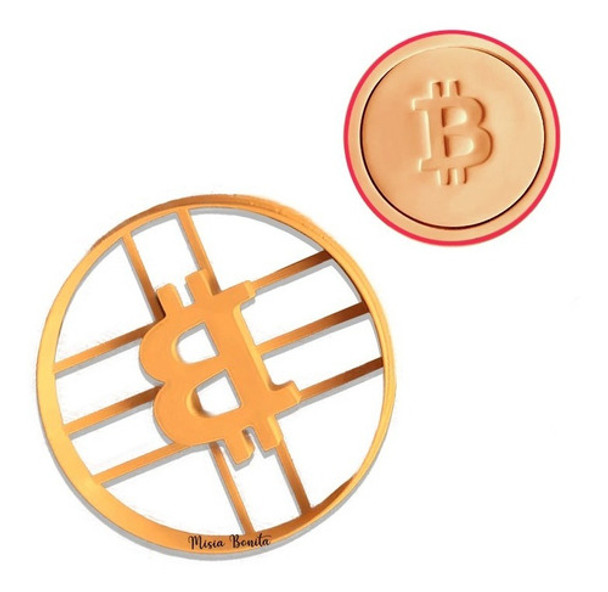 Molde Bitcoin Crypto Moneda - Cortante Galletas Cookies Masa 0
