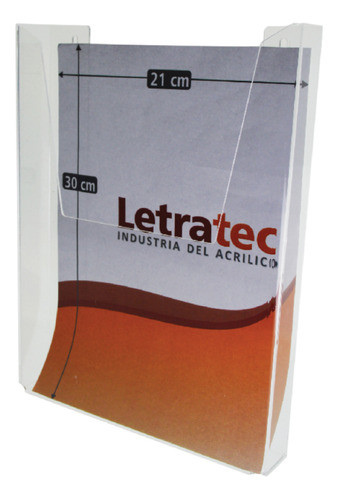 Porta Folletos Pared Acrílico 11x21 Pp5-1121-3 Pack/3 0