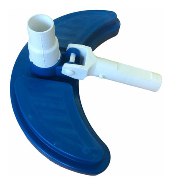 Limpia Fondo Medialuna Para Piscina Con Cepillo 0