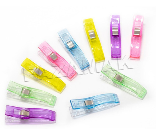 Kit Prendedor Grande Clip Para Patchwork Tecidos - 10 Unid. 0