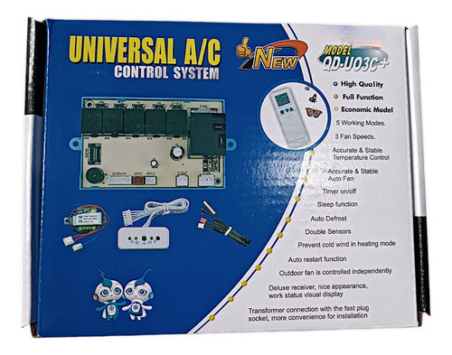 Plaqueta Aire Universal Qd-u03c+ 3 Veloc C/ Relay (cooltech) 0