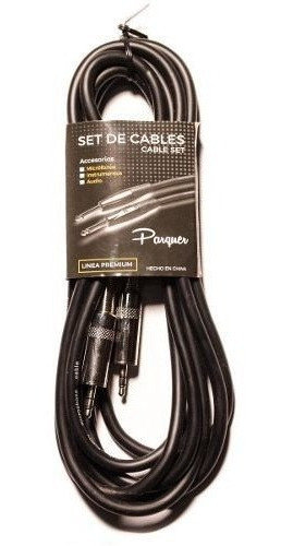 Cable Mini Plug A Mini Plug 1 Mtrs Cromado Parquer Cuota 0
