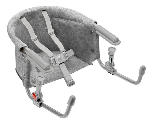 Cadeira De Alimentação Portátil Mesa Click Cinza Multikids 0