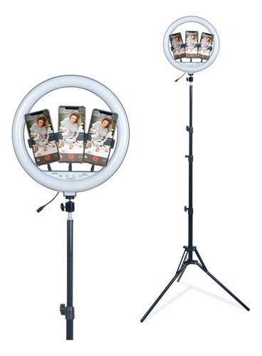 Aro Anillo De Luz Dabor 3 Colores Ø36cm + 1 Soporte Cel 0