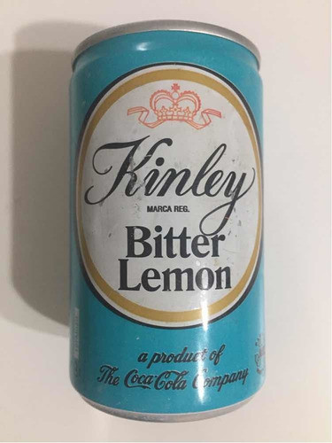 Antigua Lata Vacía Kinley Bitter Lemon Coca Cola Company 0