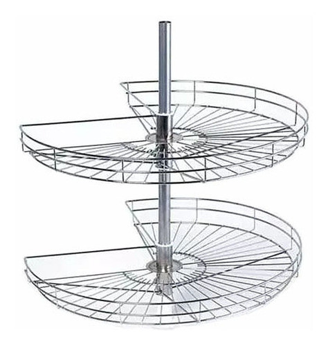 Esquinero Giratorio De 70 Cromo Con Corte Bajo Mesada Cima 0