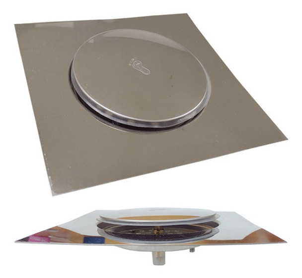 Rejilla 20 X 20 Acero Inox Cierre Presion Anti Olor Insectos 0