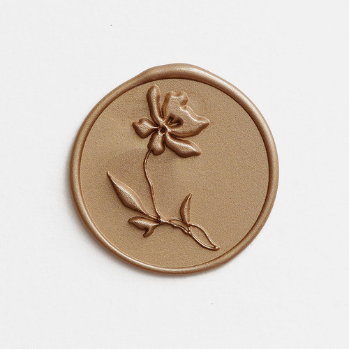 Sello De Lacre Pelargon Para Tarjetas Y Arte 0