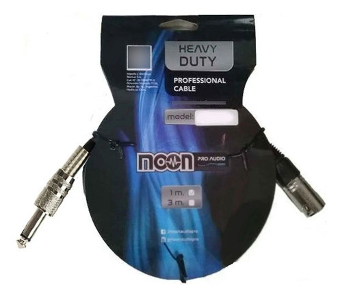 Cable Microfono 1m Canon-plug Moon 0