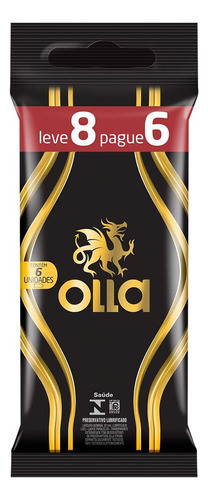 Preservativo Olla Lubrificante Leve 8 Pague 6 0