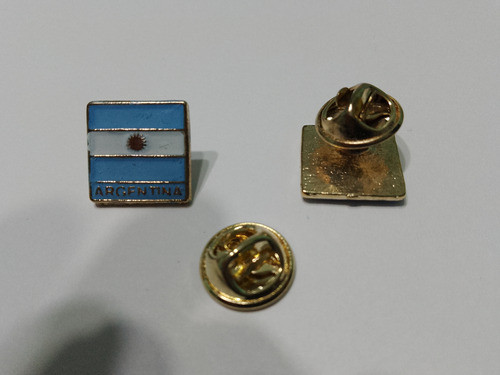 Pins Bandera Argentina Cuadrado 2 Cms 0