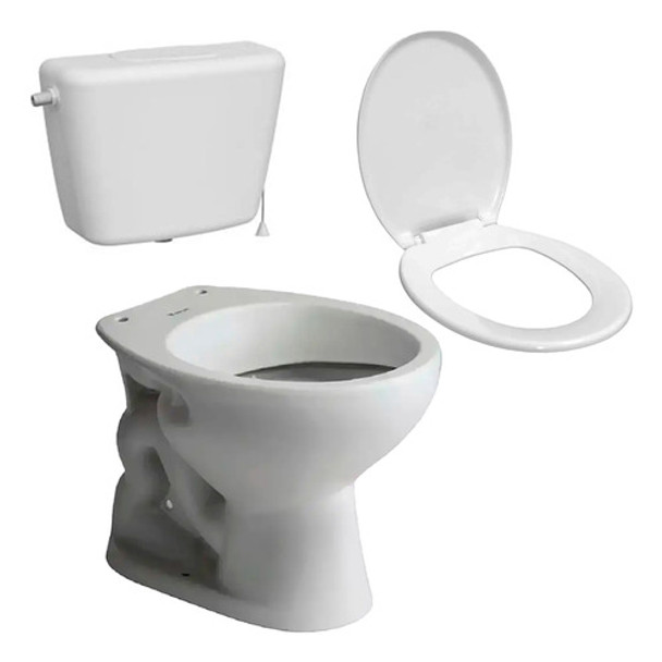 Inodoro Ferrum Andina + Mochila Mini Pvc + Tapa Inodoro Pvc 0