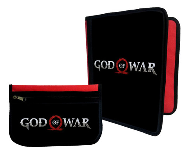 Combo Carpeta + Cartuchera God Of War #322 0