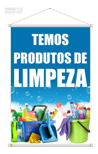 Banner Produtos De Limpeza 70x50cm 0