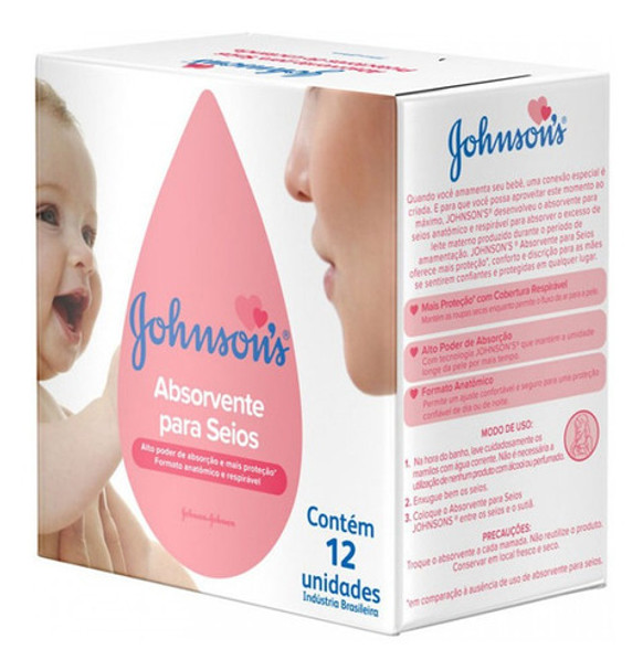 Absorvente De Seios Johnsons - 12 Unidades 0