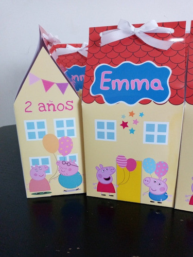 Caja, Cajita, Bolsa  Golosinera Personalizada Peppa 0