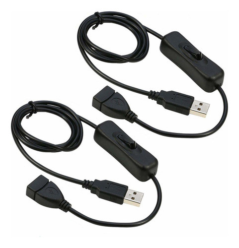 Dfsucces Cable De Extensin Usb 2 Piezas Con Interruptor De E 0