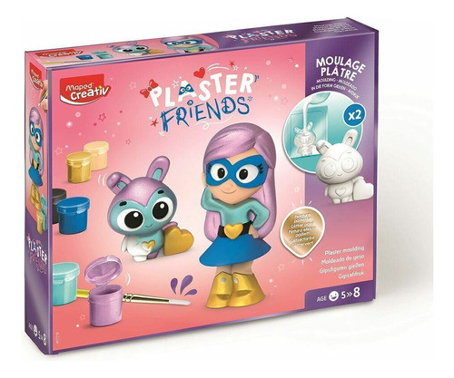 Set Creativo Maped- Plaster Friends Girly 0