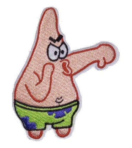 Parche Aplique Bordado Patricio Estrella 0