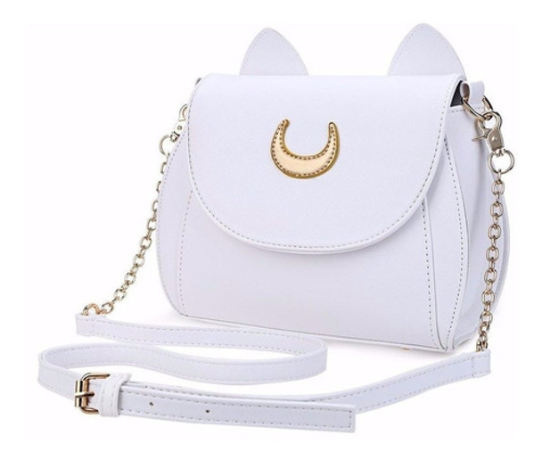 Cartera Sailor Moon Blanca Artemis Anime Manga 0