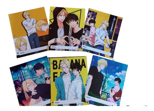Asignaturas N°3 Banana Fish Separadores Anime Escolar 0