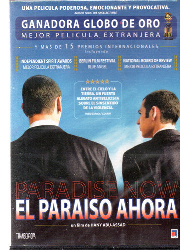 El Paraíso Ahora - Dvd Nuevo Original Cerrado - Mcbmi 0