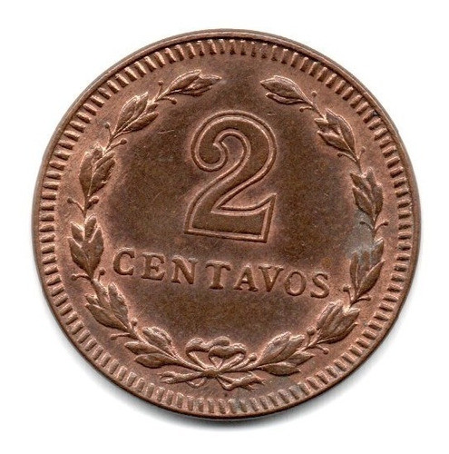 Moneda Argentina 2 Centavos 1940 Cobre Ex++++ 0
