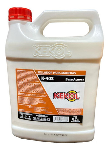 Sellador P/ Madera Base Acuosa Basekol K403 Kekol 4 Lts 0