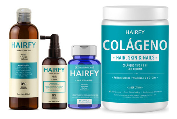 Combo Completo Hairfy Caída Del Pelo - Hombres 0 Combo Completo Hairfy Caída Del Pelo - Hombres 0