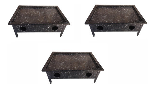 Brasero De Mesa Enlozado  Parrilla Gastronomico X 3 Unid 0