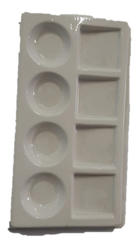 Mezclador Paleta Plastica 8 Cavidades Rectangular Tempera 0