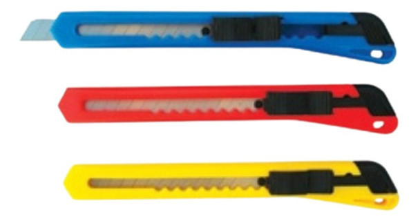 Cutter Economico 9mm  Cortante Pack X 12 Unidades 0
