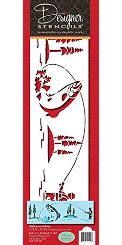 Gone Fishing Stencil Set Por Designer Stencils 0