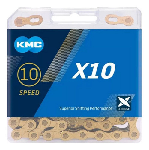 Cadena Kmc 10 Velocidades Dorada 0