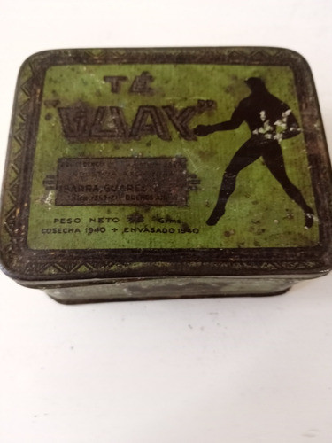 Antígua Lata De Té Guay .1940 0