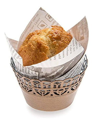 Papel Cupcake Wrap Muffin Wrap Bellissimo Papel Cocoa Brown 0