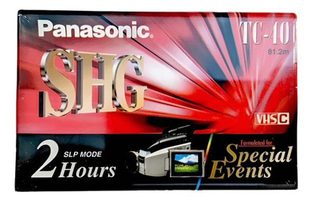 Panasonic Vhs-c Tc-40 Shg 2 Horas (pack X 3) 0