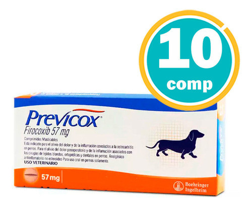 Previcox  57mg  Anti Inflamatorio Blister 10 Comp 0